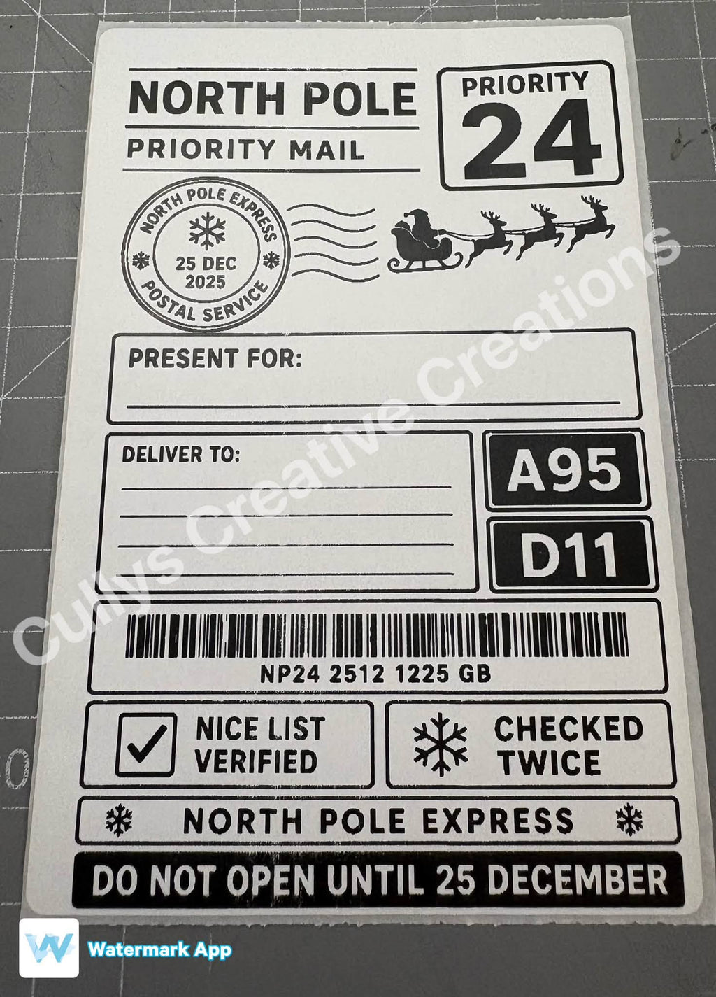 Christmas Postage Labels