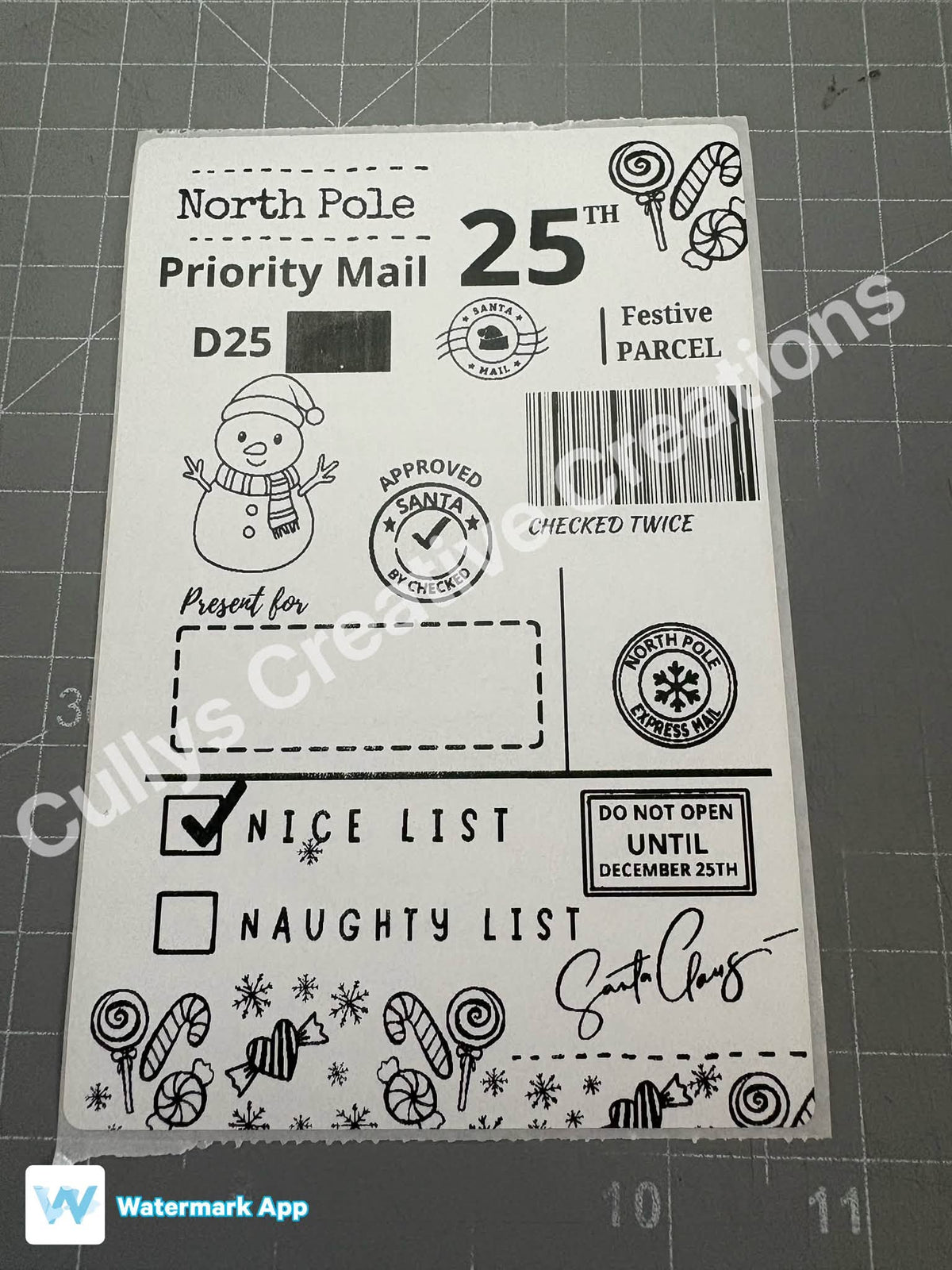Christmas Postage Labels