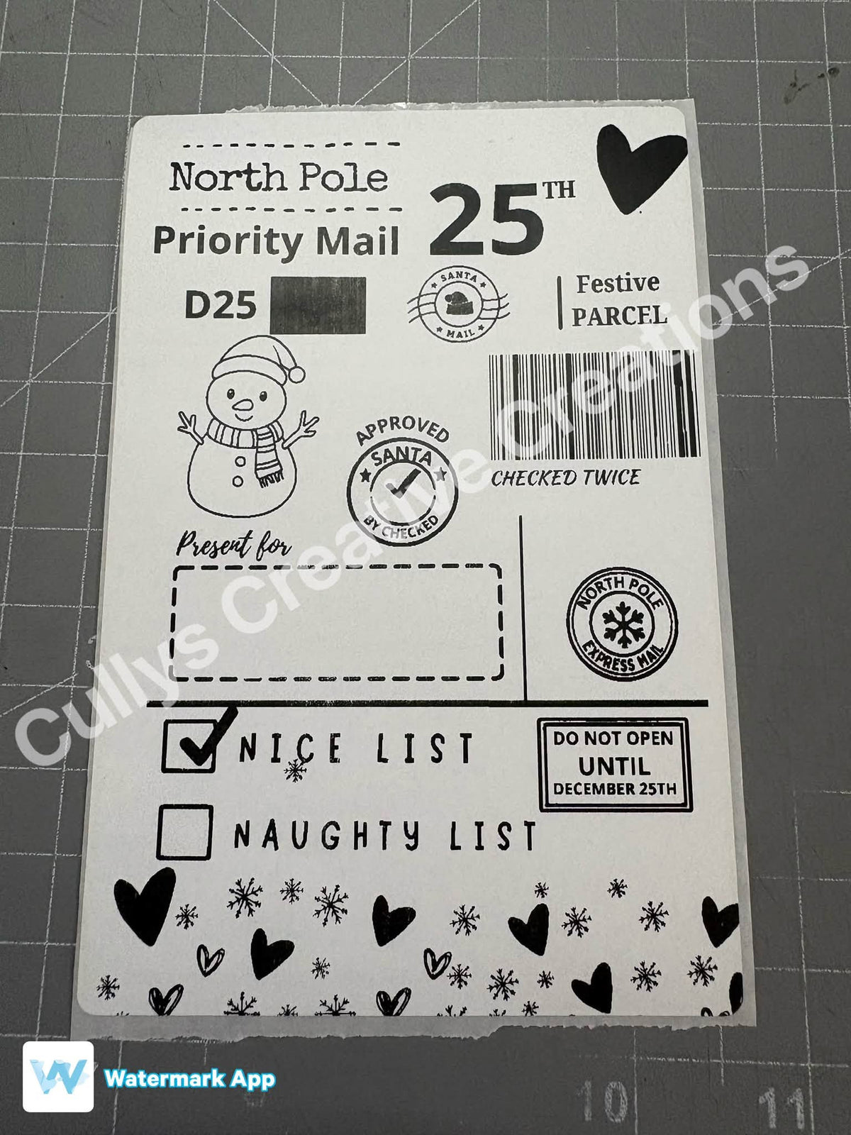 Christmas Postage Labels