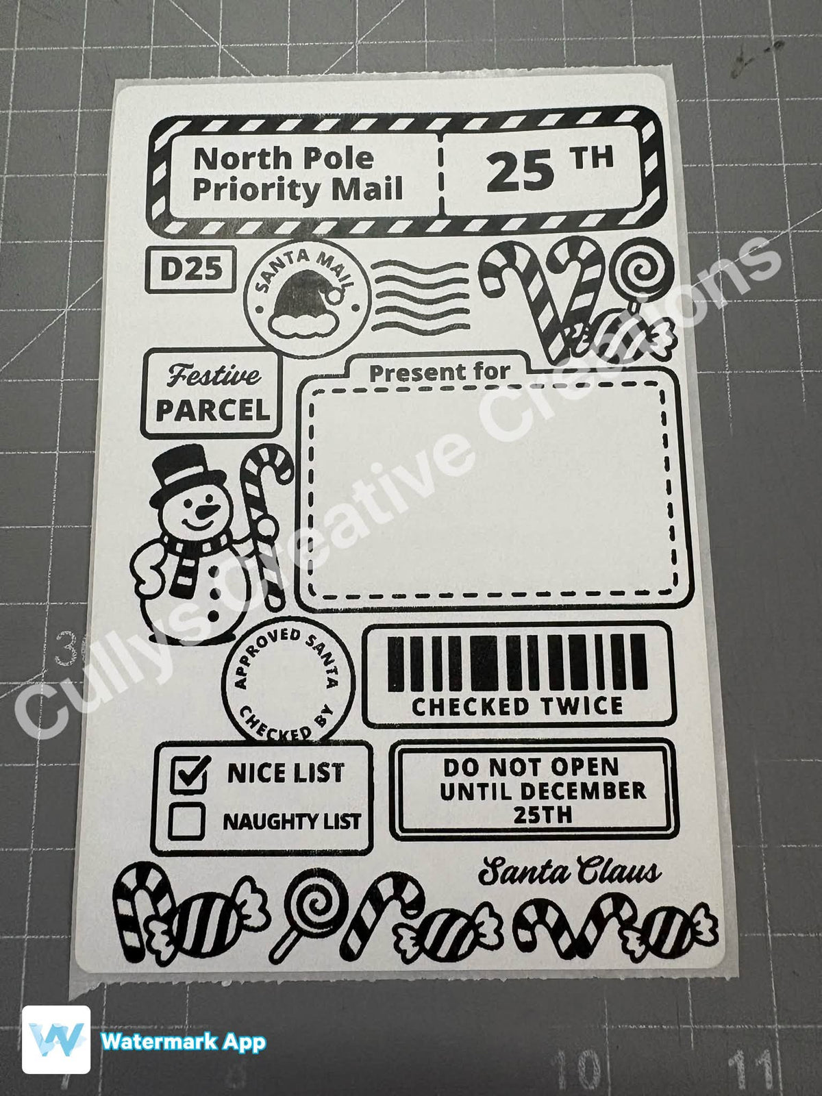 Christmas Postage Labels