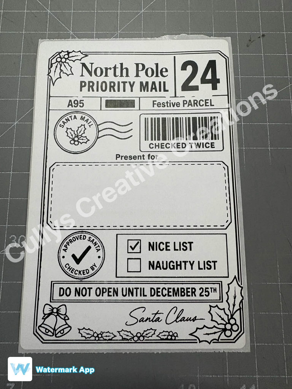 Christmas Postage Labels
