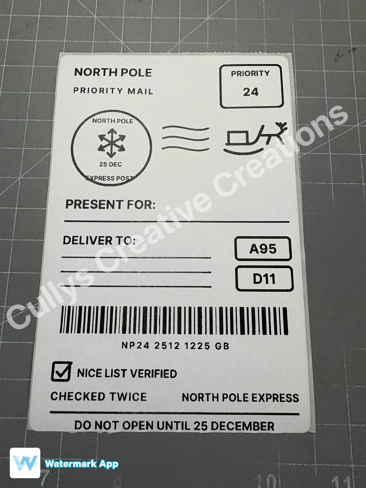 Christmas Postage Labels