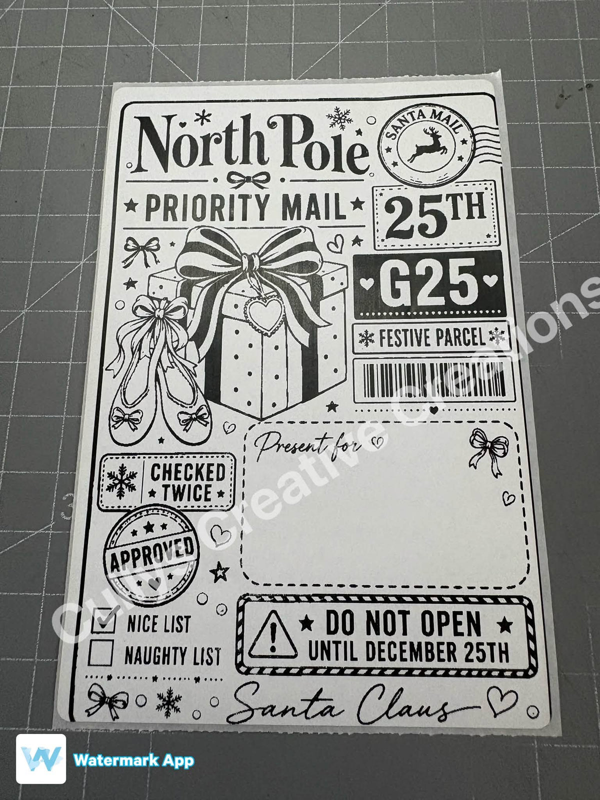 Christmas Postage Labels