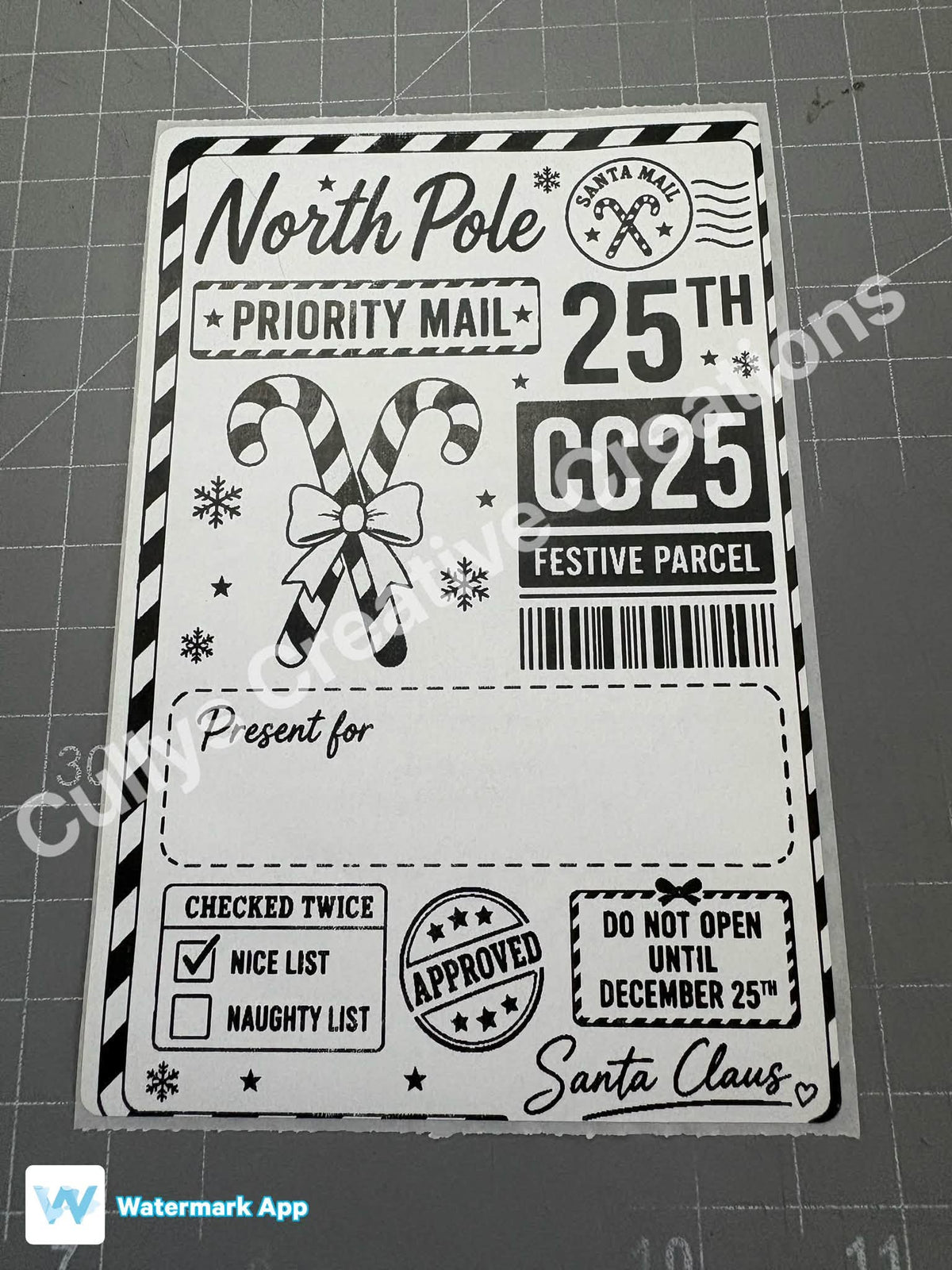 Christmas Postage Labels
