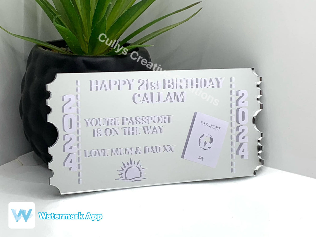 Acrylic Ticket