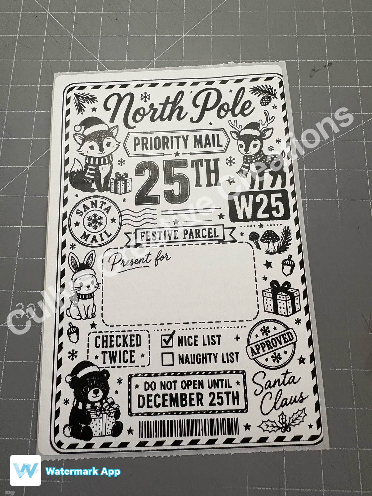 Christmas Postage Labels