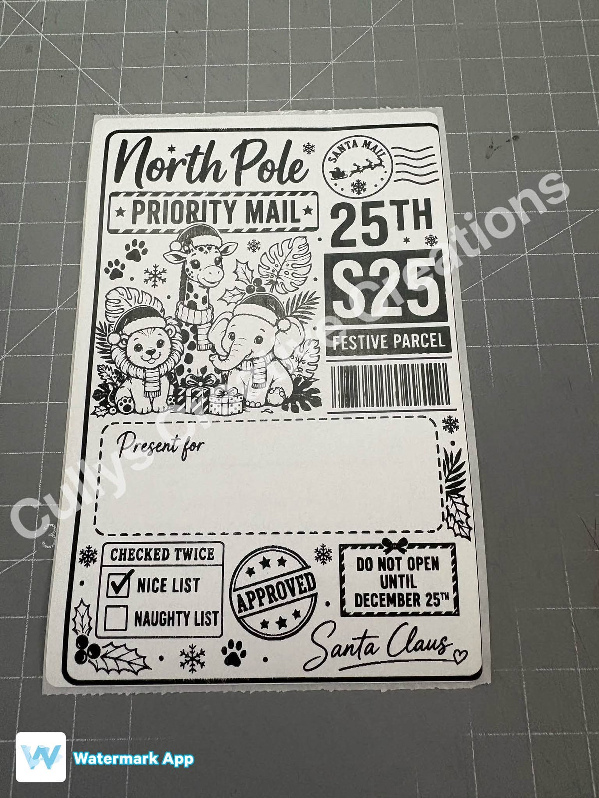 Christmas Postage Labels