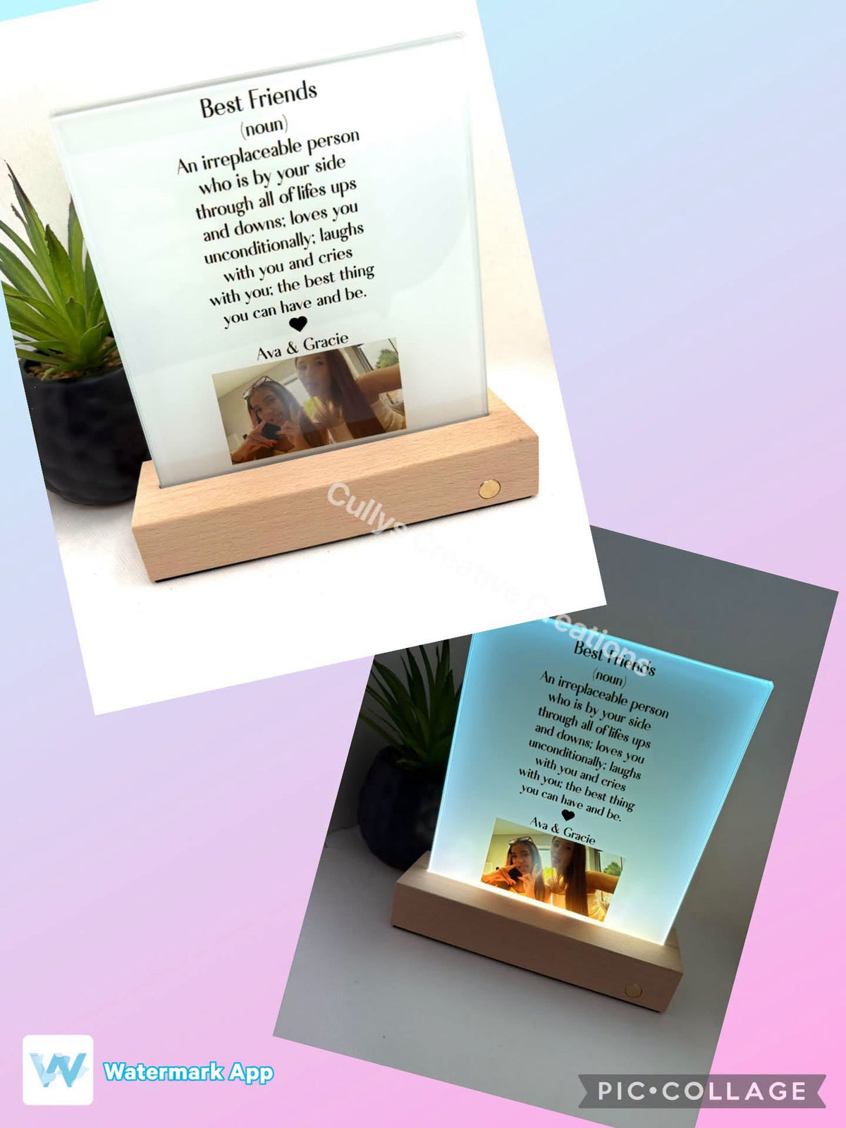 Personalised LED Photo Frame