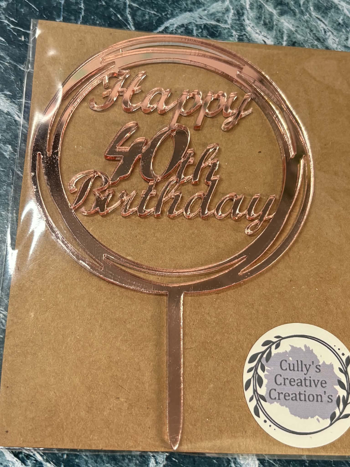 Acrylic cake Toppers