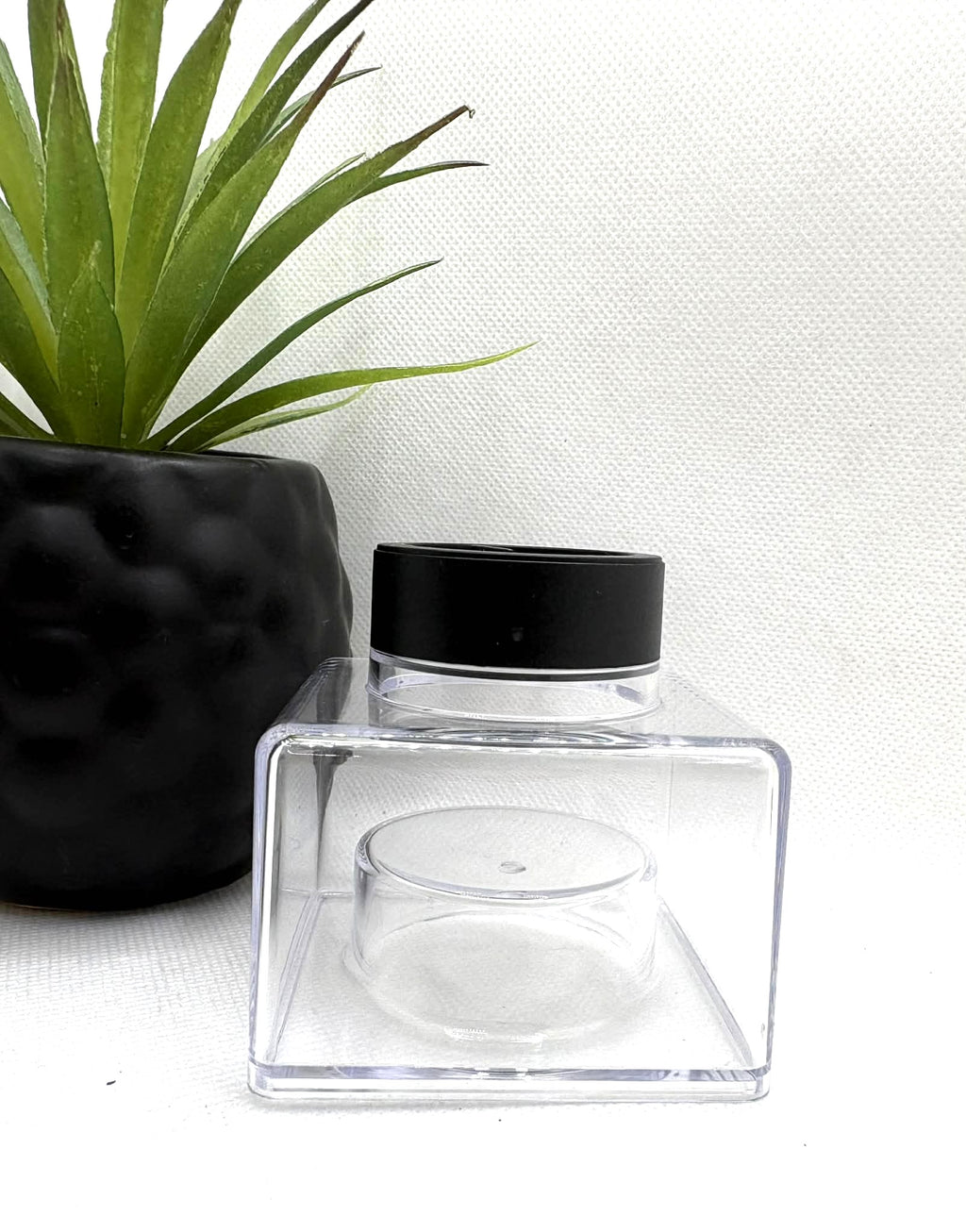 Square Stackable Glitter Bottle Empty