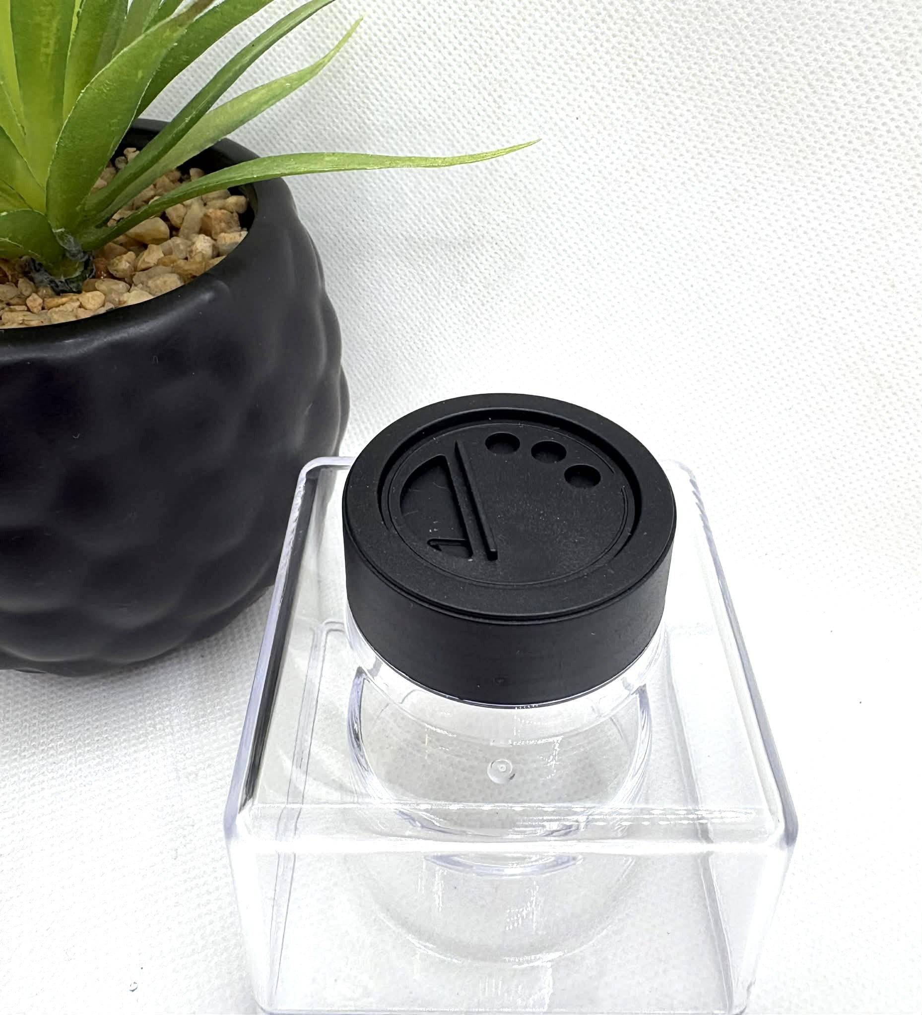 Square Stackable Glitter Bottle Empty