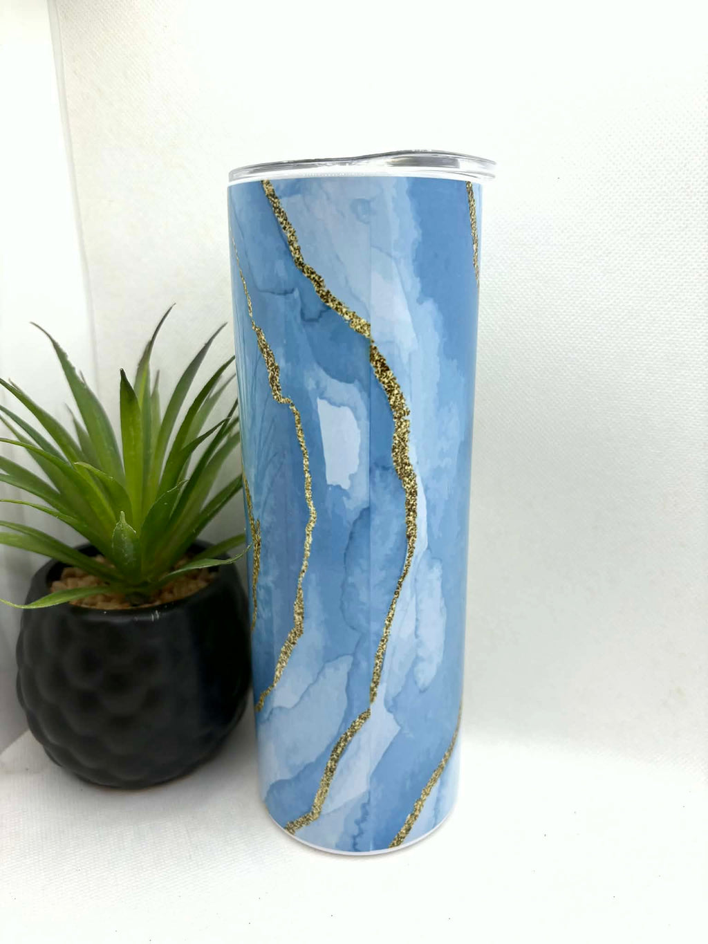 20oz Blue Stainless Steel Tumbler