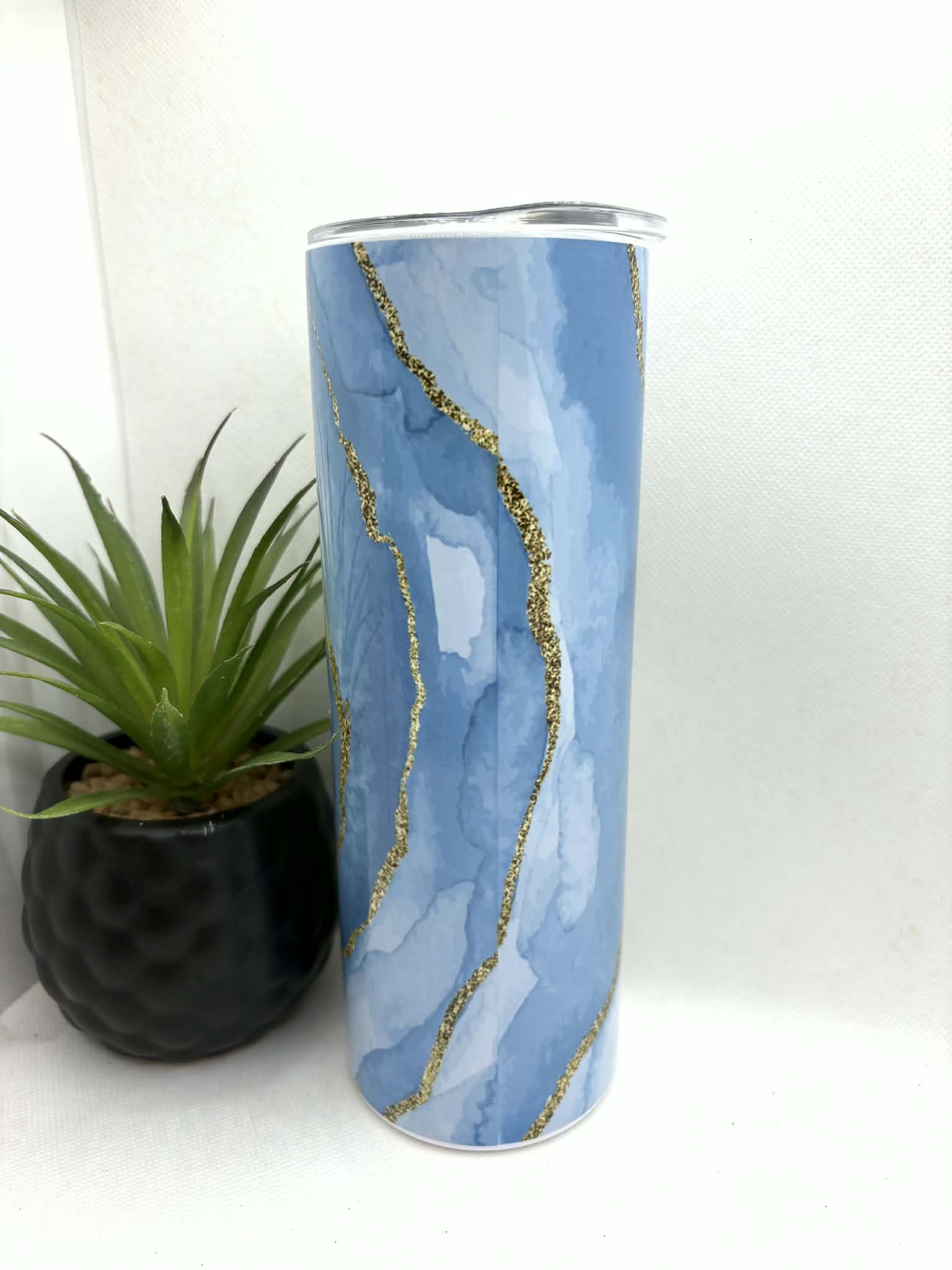 20oz Blue Stainless Steel Tumbler